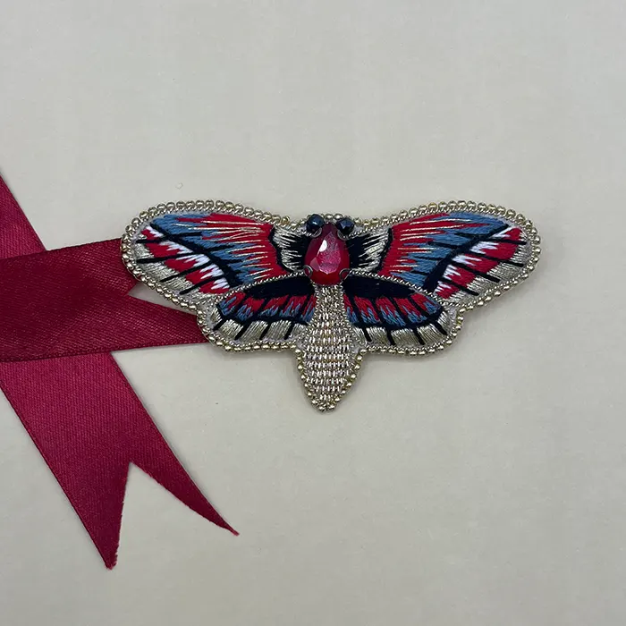 brooch bee c3 n2 گل سینه زنانه دست دوز چیکا مدل زنبور رنگارنگ کد 3 - Image 1