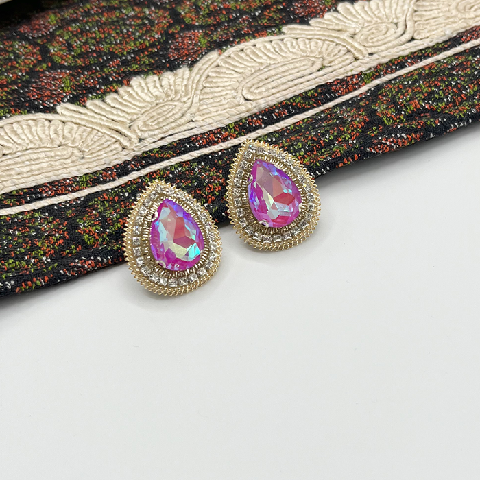 earing ashki c2 n1 گوشواره اشکی دست دوز چیکا کد 2 - Image 1