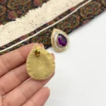 گوشواره اشکی دست دوز چیکا کد 6 - Image 3