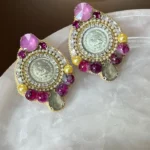 گوشواره زنانه سکه ای دست دوز چیکا کد 5 - Image 4