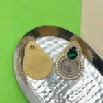 گوشواره زنانه سکه ای دست دوز چیکا کد 7 - Image 4