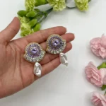 گوشواره مهتاب دست دوز چیکا - Image 2