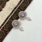 گوشواره مهتاب دست دوز چیکا