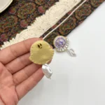گوشواره مهتاب دست دوز چیکا - Image 3