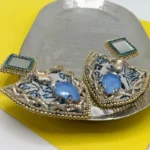 گوشواره زنانه سنتی دست دوز چیکا - Image 3