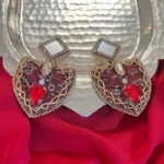 گوشواره زنانه سنتی دست دوز چیکا - Image 2
