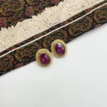 گوشواره ویولت دست دوز چیکا - Image 2