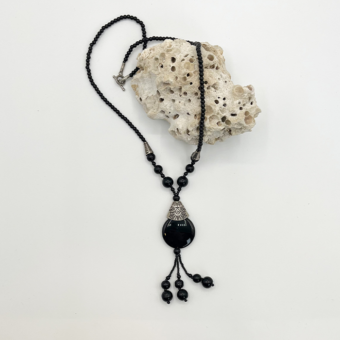 necklace c4 گردنبند سنگ اصل عقیق چیکا کد 4 - Image 1