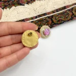 گوشواره شکوفه دست دوز چیکا - Image 3
